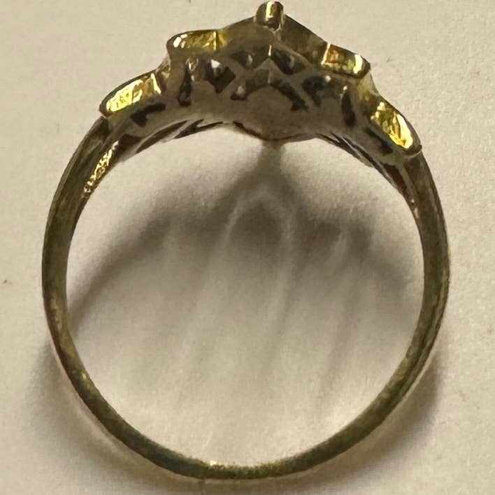 The Curator - Wholesale Single Stone/Solitaire Ring - Gold Lotus Ring1