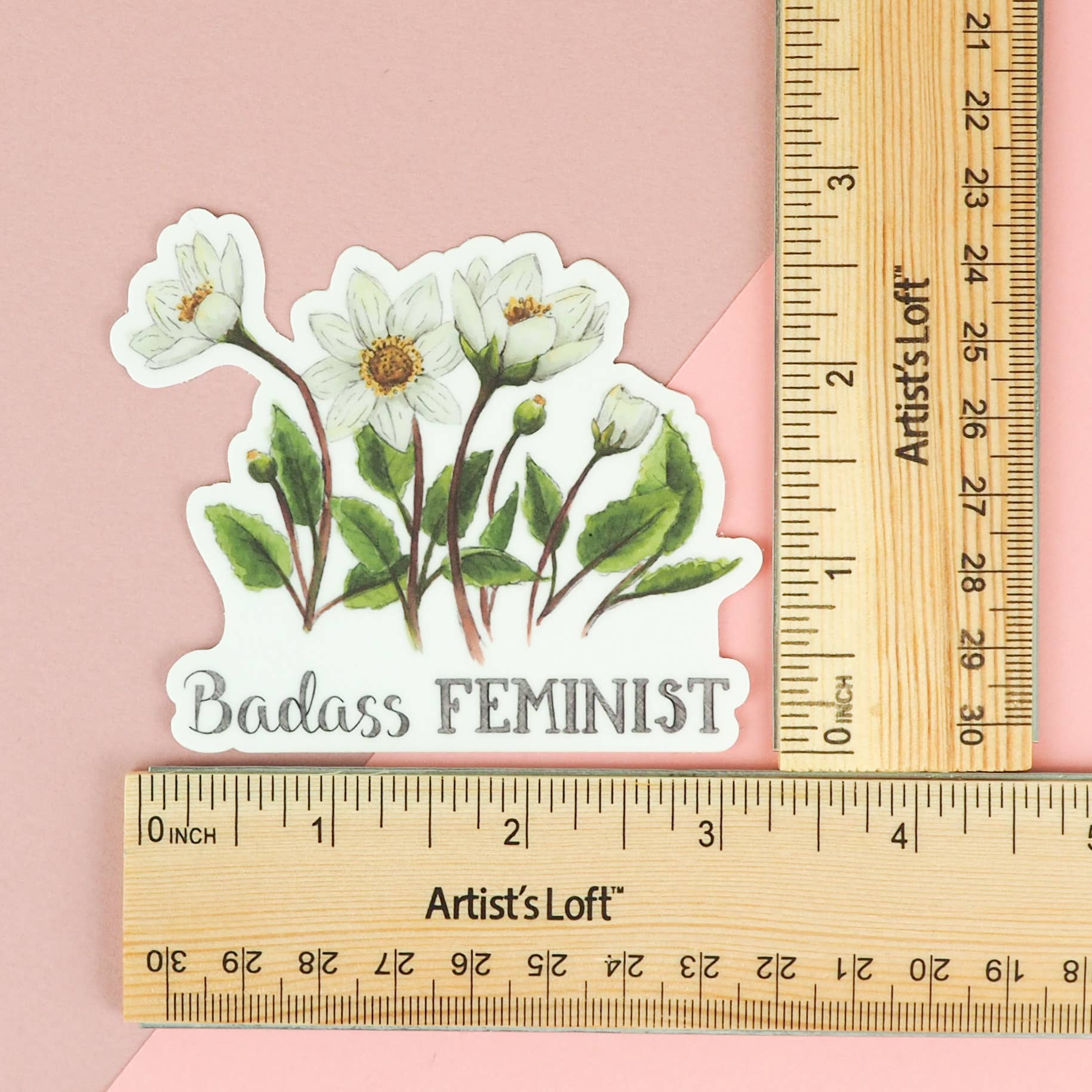 Naughty Florals - Wholesale Sticker - Badass Feminist Sticker3