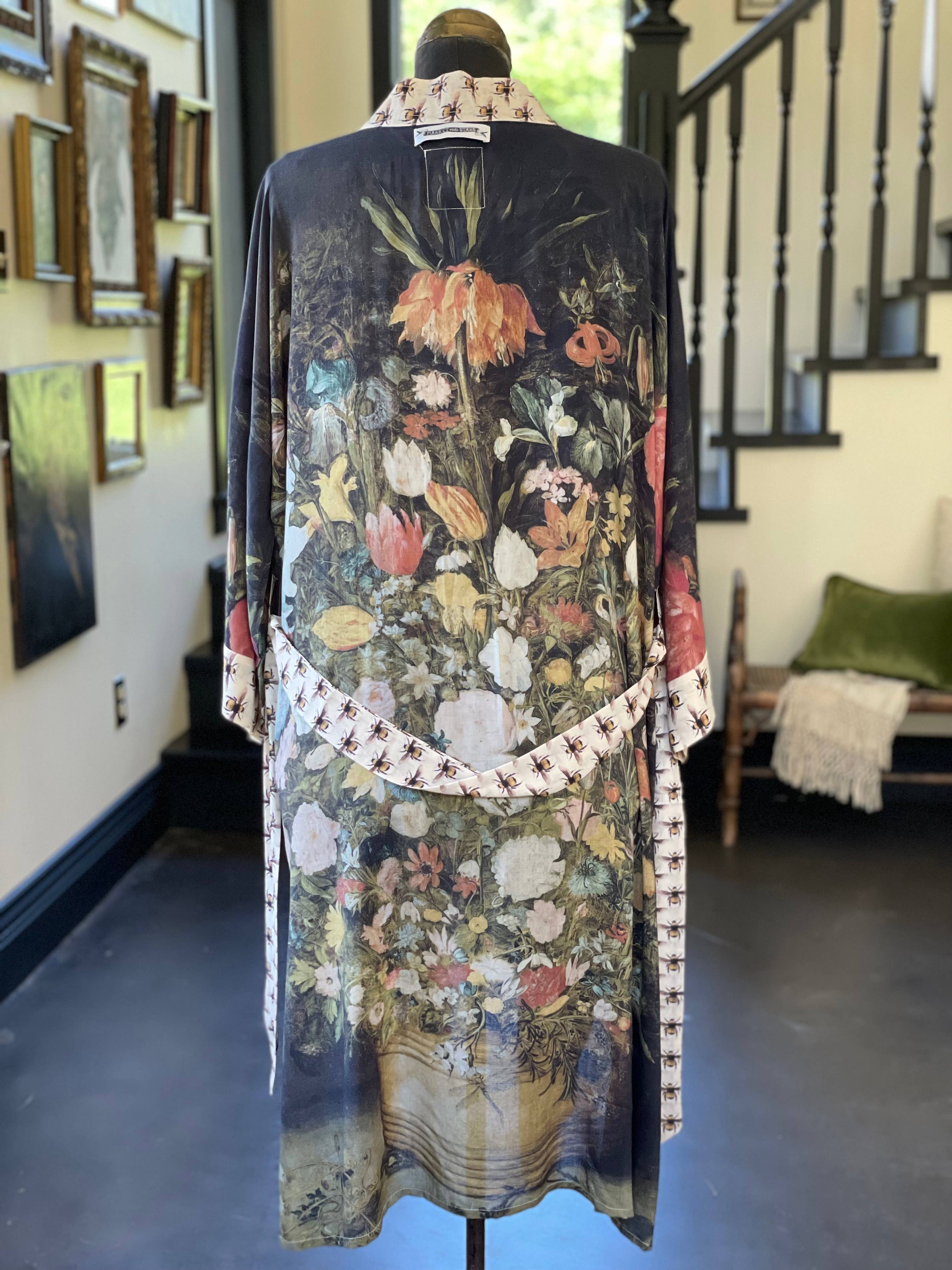 Market of Stars (Worldwide) - Vente Kimono – femme - Kimono d'opéra I Dream In Flowers avec abeilles11