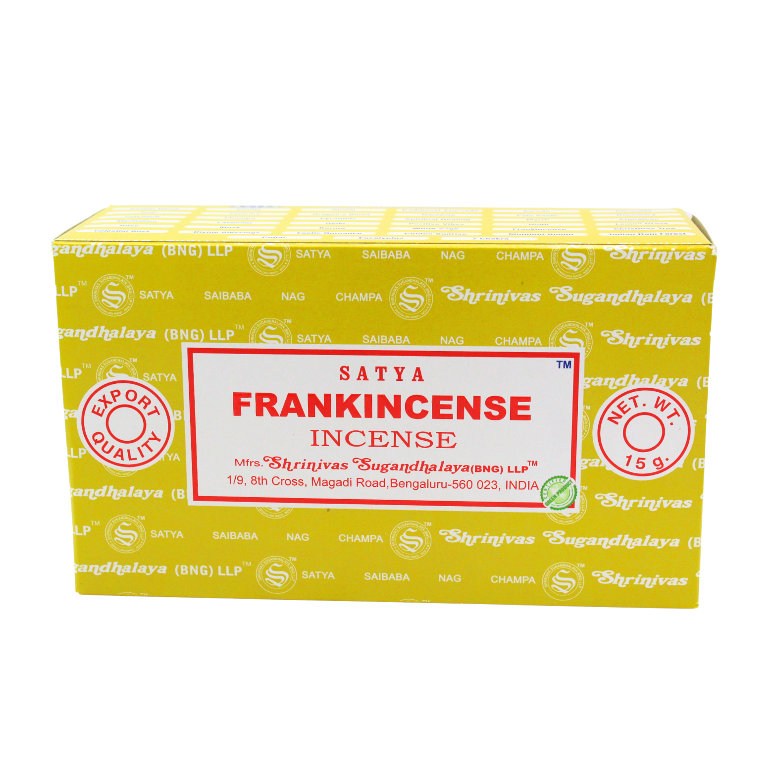 Green Tree - Wholesale Incense - Satya Frankincense Incense Sticks1