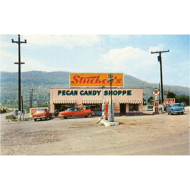 Found Image Press - Wholesale Magnet - Magnet RS-07 Early Stuckey's Store and Gas Station