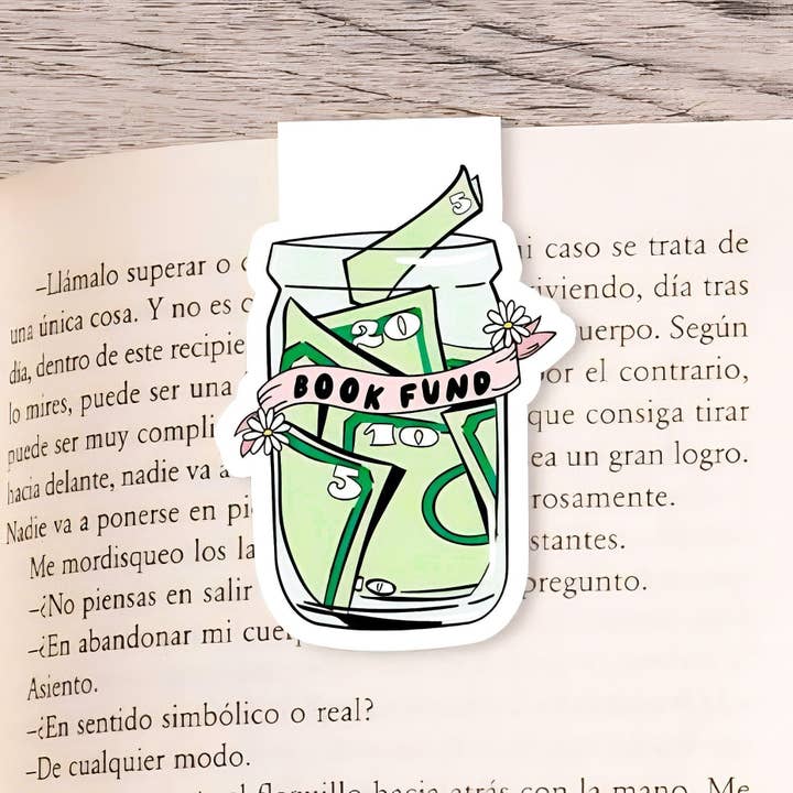 Book Fund Magnetic Bookmark for wholesale by WIWTDesign