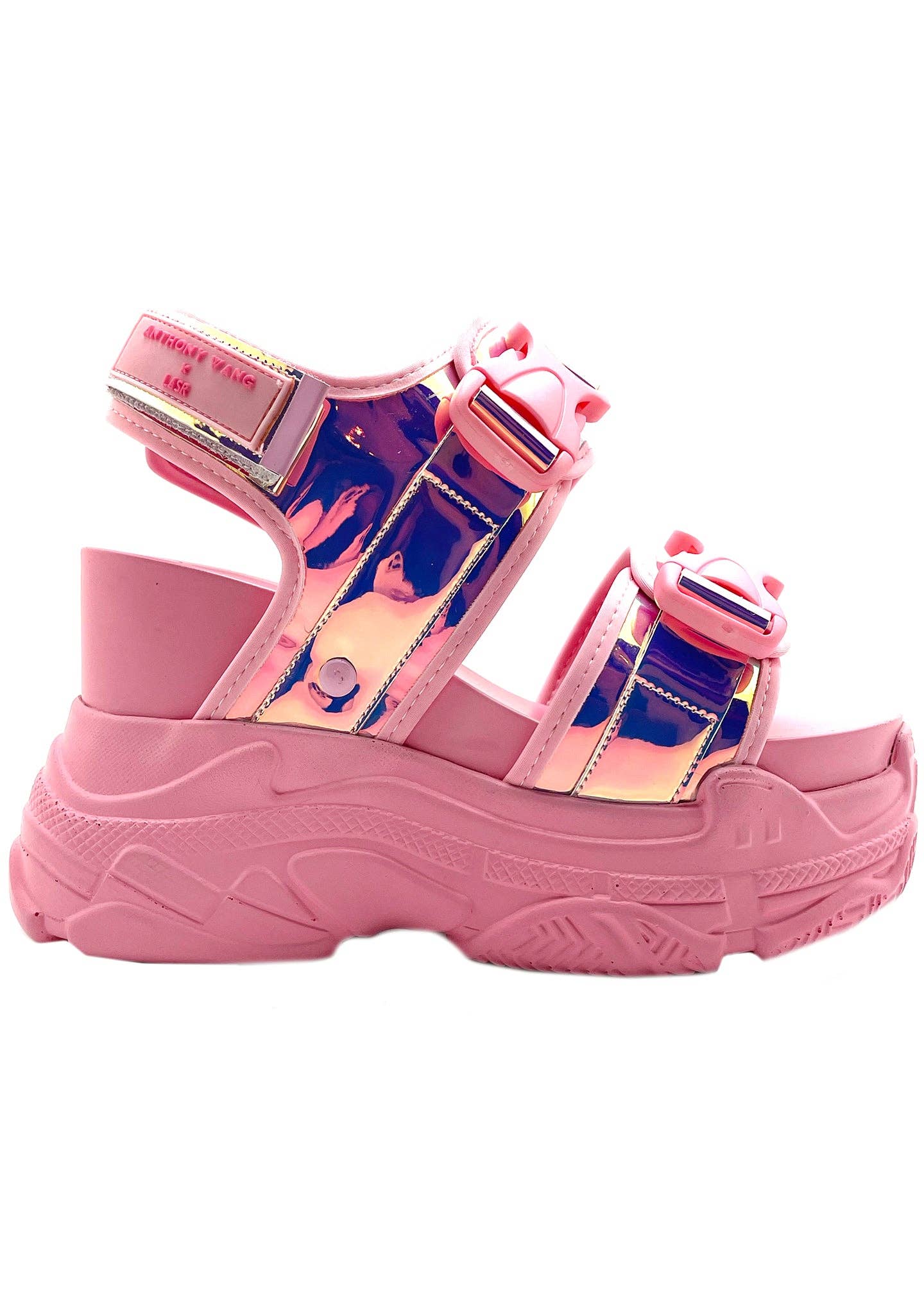 LASR - Vente Sandales – femme - Sandales à plateforme électriques Barbie roses Peach 02 exclusives X LASR0