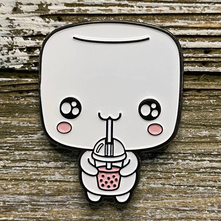 Pin esmaltado Hamimo Boba Friends Seymour para venta al por mayor de Hamimo Small Things