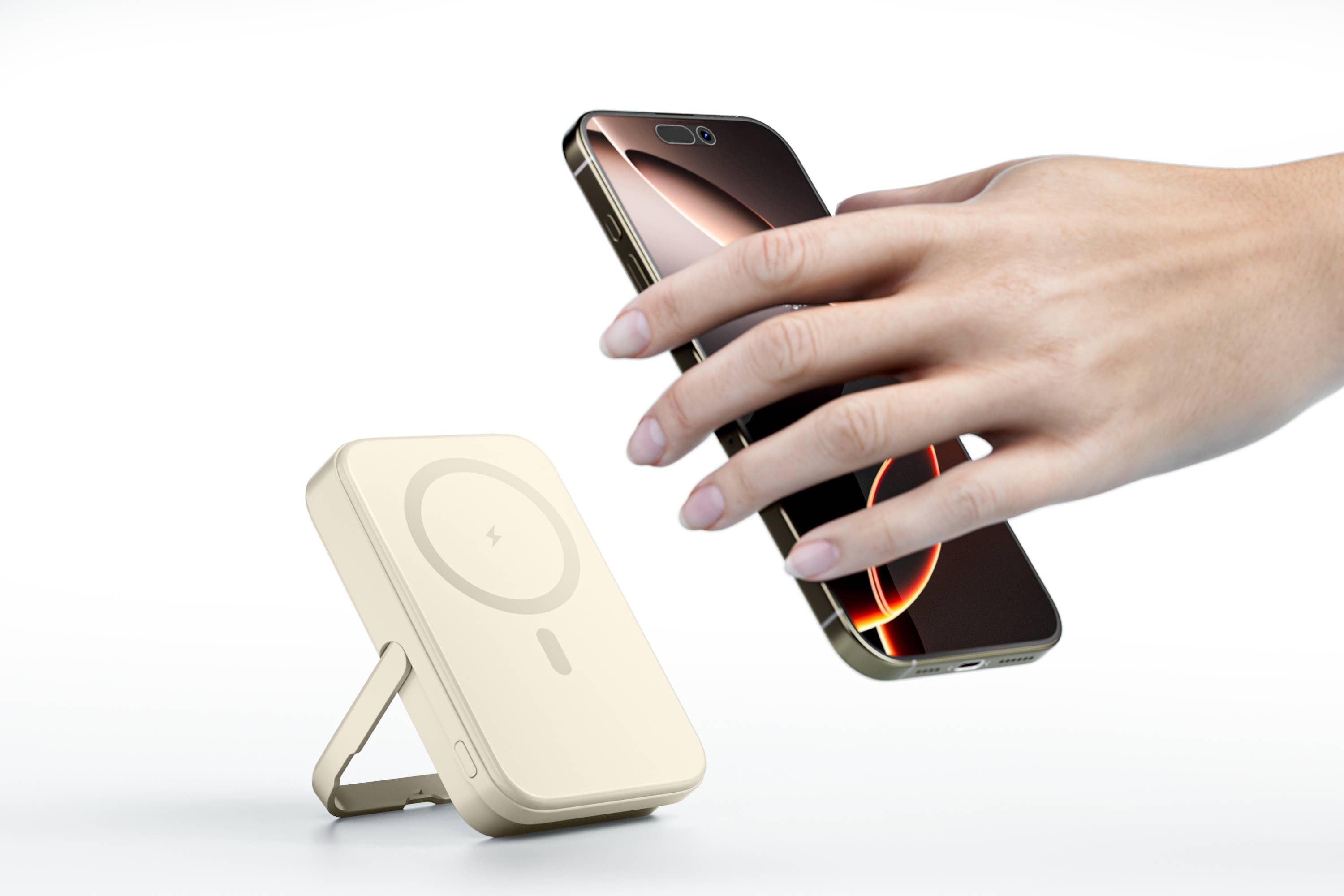 LAX Gadgets - Wholesale Portable Charger - MagSafe 10000mAh Power Bank with Kickstand- Retail Packaging7