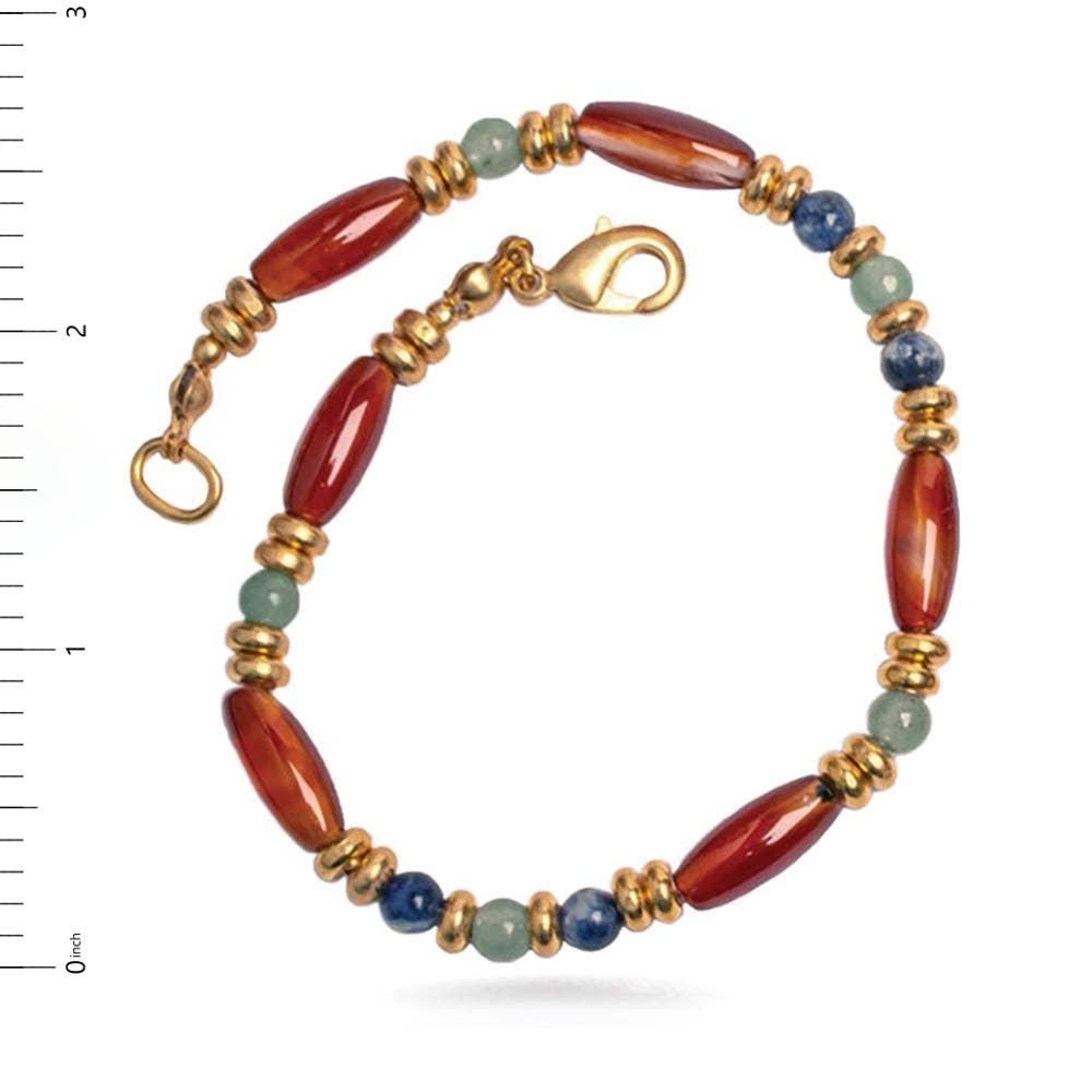 Discoveries, Inc. - Wholesale Beaded Bracelet - Cleopatra Carnelian Beaded Bracelet - Egyptian Inspired2