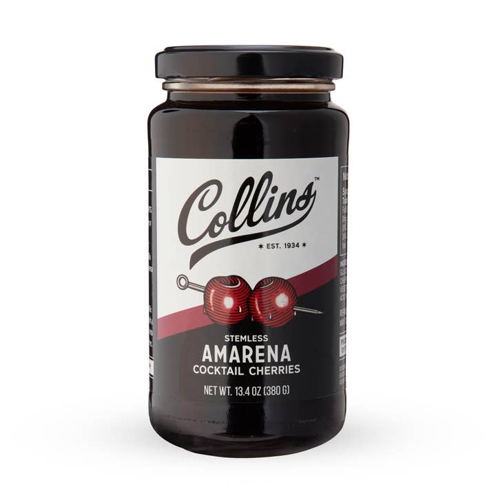Cerejas Amarena Italianas Gourmet sem Pé 380 g por atacado de Collins