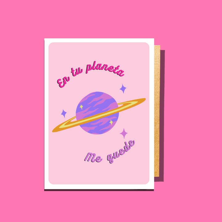 Gaec Studio - Wholesale Birthday Card - En tu planeta, tarjeta de aniversario with envelope3