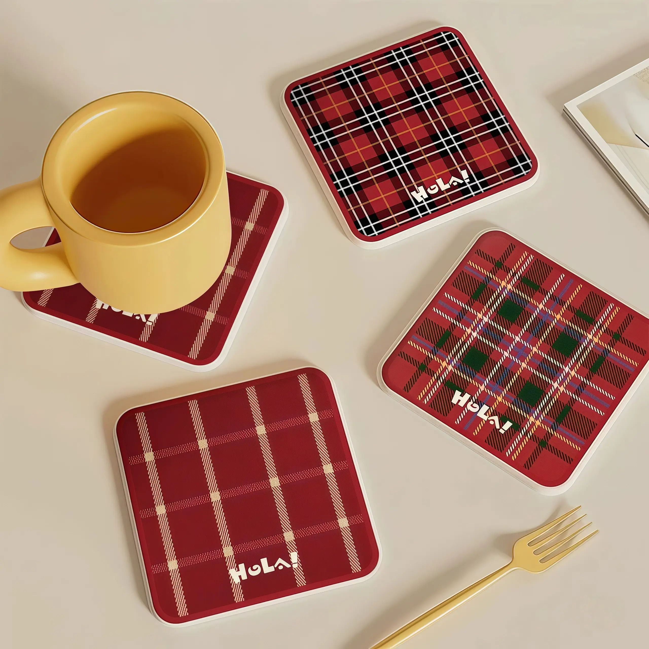 Otterware - Wholesale Coasters - Square Diatomaceous Earth Coasters (36 Styles)36