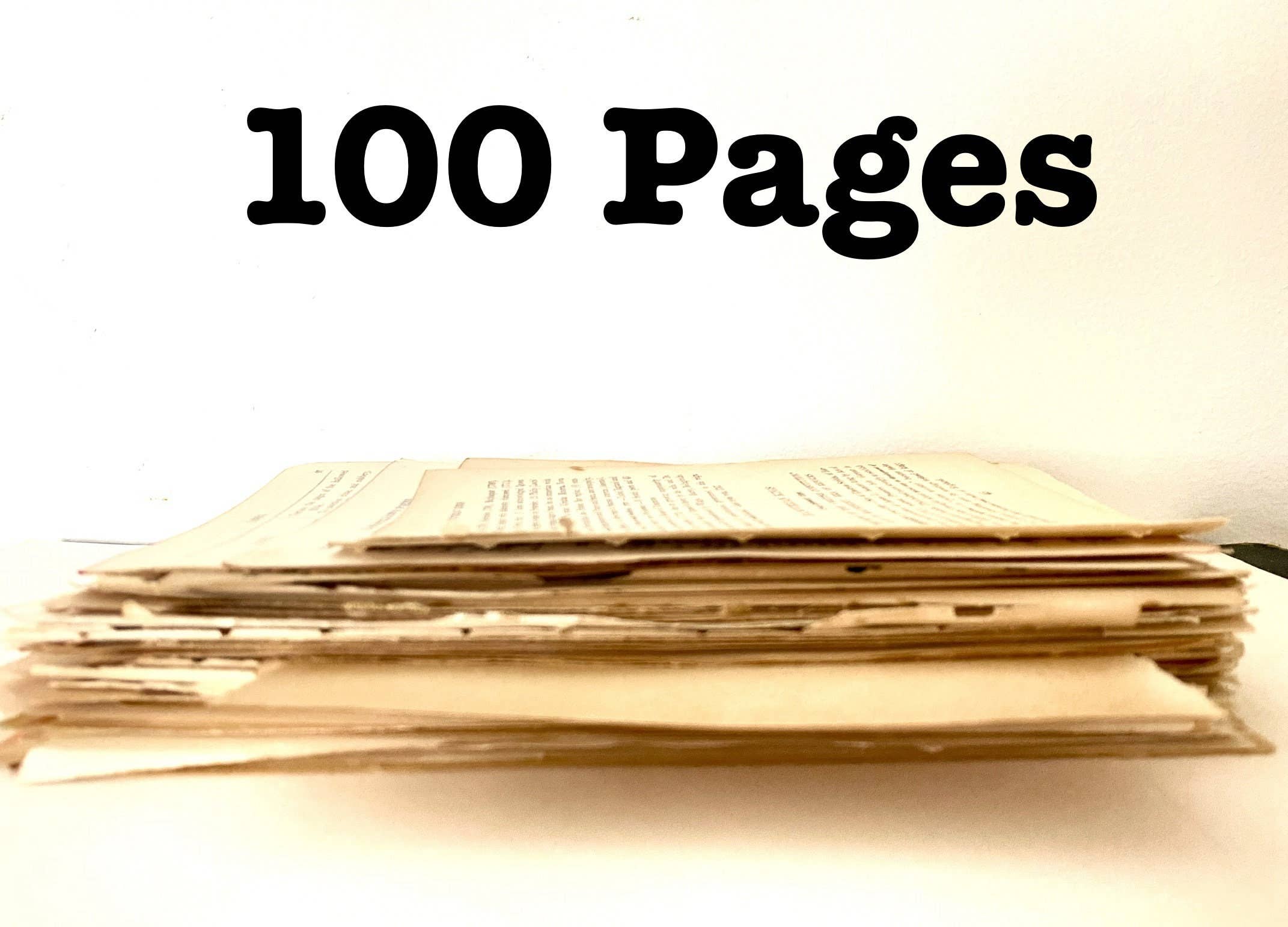 Moonbeam Mercantile - Wholesale Craft Supplies - Vintage Book Page Bundle 1900-1979, Junk Journaling Collage6