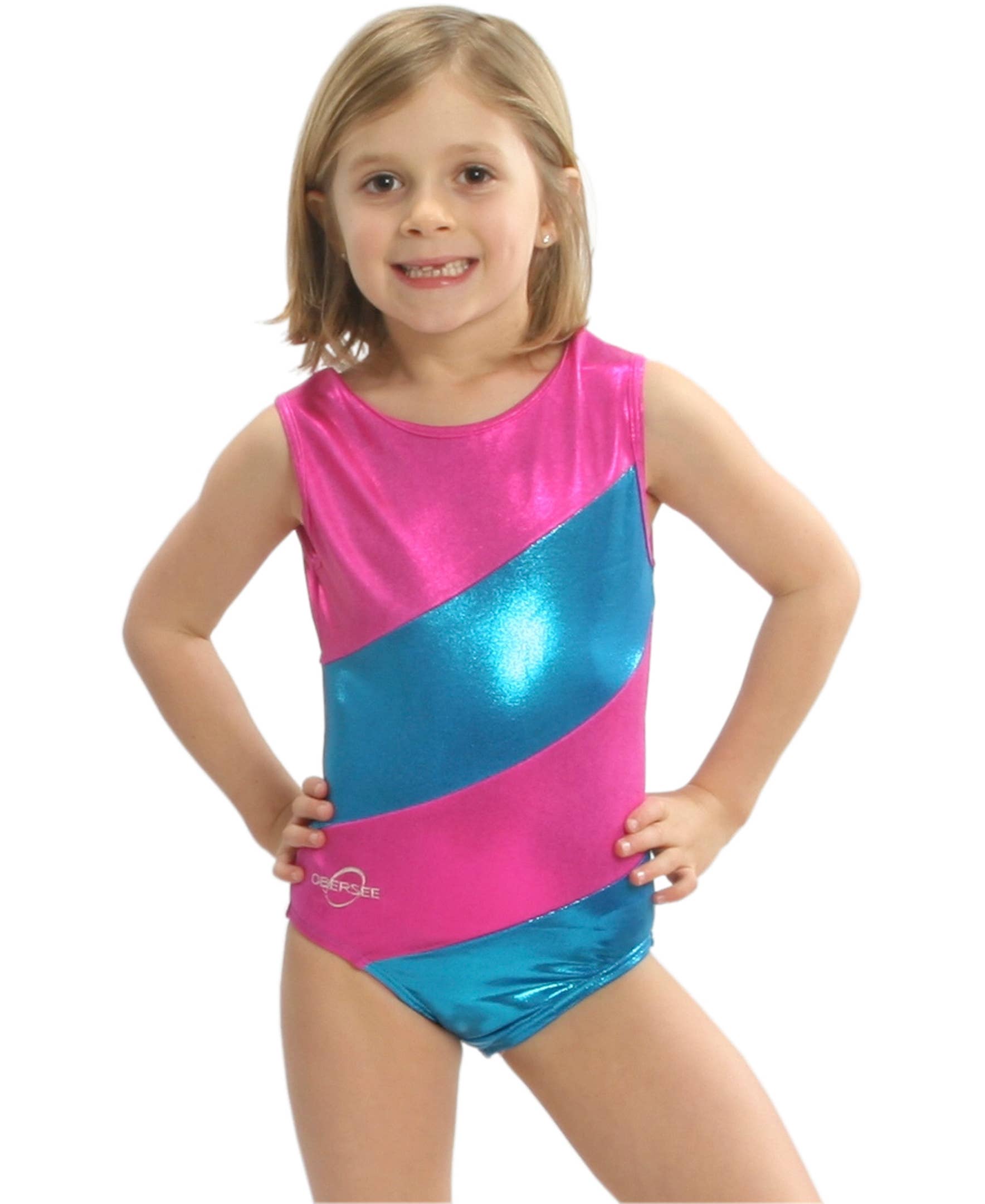 Obersee - Wholesale Leotard - Kids - Girl's Gymnastics Leotard - Pink Diagonal1