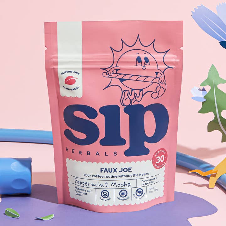 Sip Herbals - Wholesale Health/Detox Tea - "Peppermint Mocha" Faux Joe Caffeine-Free Coffee Alternative0