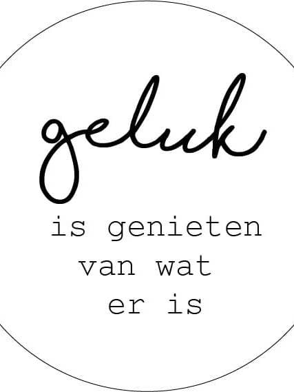 Cerchio da parete La felicità è divertimento per la vendita all'ingrosso da parte di Gewoon ZieZo