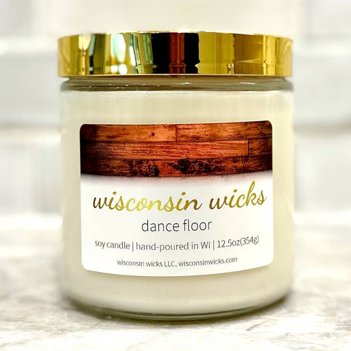'Dance Floor' Sensual Scented Soy Jar Candle for wholesale by Wisconsin Wicks
