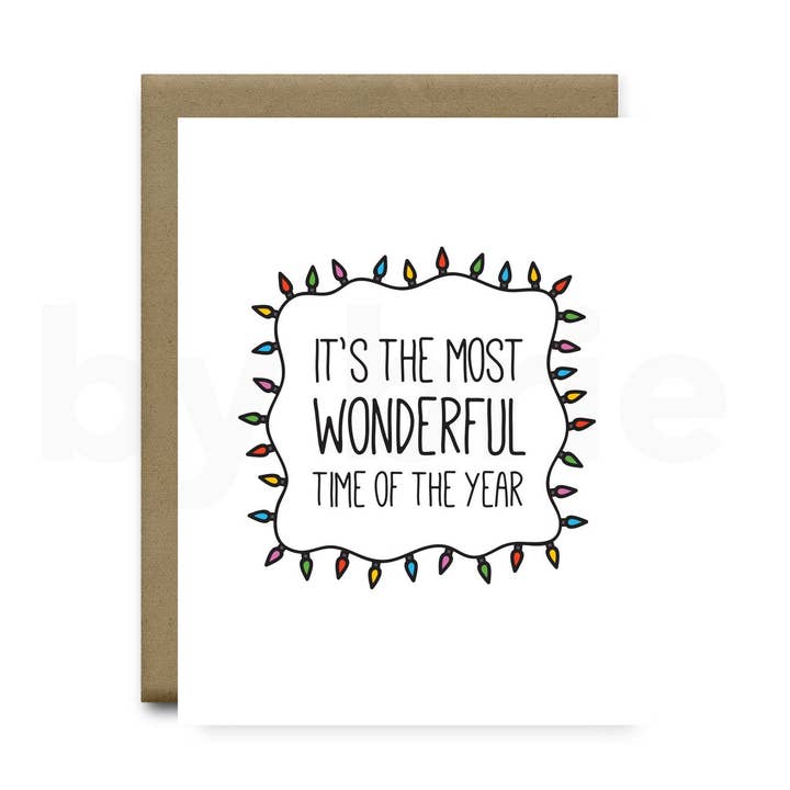 It's the Most Wonderful Time of the Year | Greeting Card for wholesale by by brie