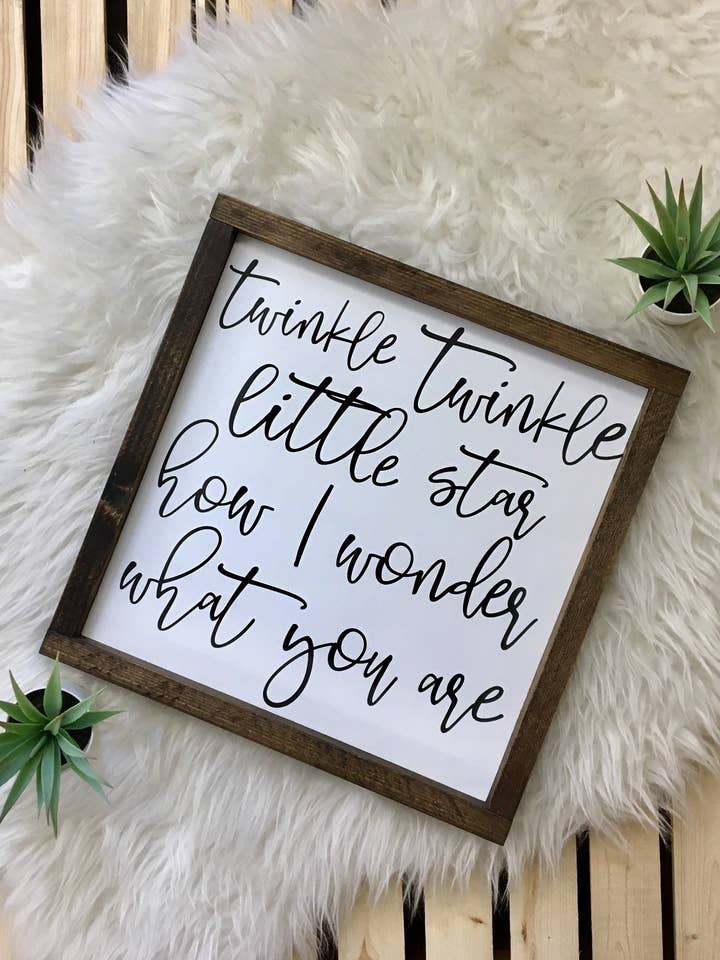 Twinkle Twinkle Little Star for wholesale by Wooden Arrow Designs