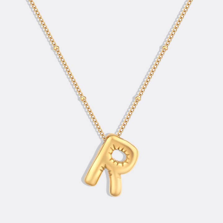 Mint & Lily - Wholesale Pendant/Charm Necklace - Balloon Initial Necklace with Satellite Chain17