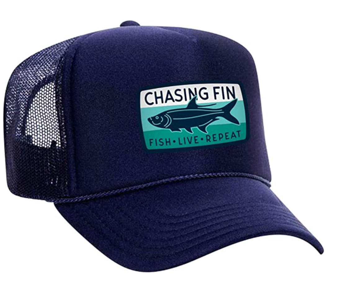Chasing Fin - Wholesale Trucker Hat - Unisex - Salty Tarpon Foam Trucker Cap1