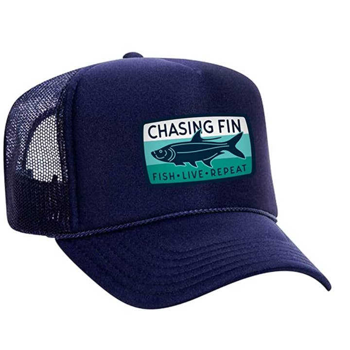 Chasing Fin - Wholesale Trucker Hat - Unisex - Salty Tarpon Foam Trucker Cap1
