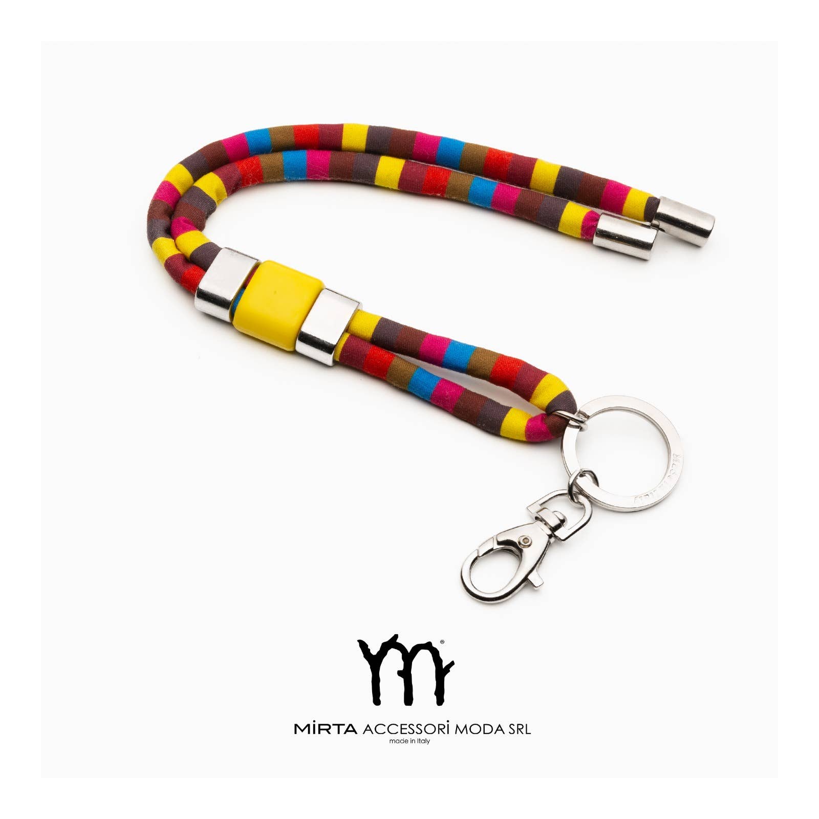 Mirta Accessori Moda - Vente Porte-clés – femme - Porte-clés Charm Stripe Cube1
