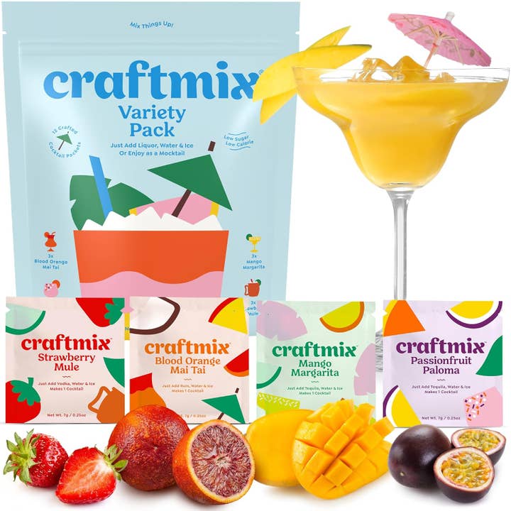 Variety Pack Cocktail Mixers - 12 Servings Multipack for wholesale by Craftmix