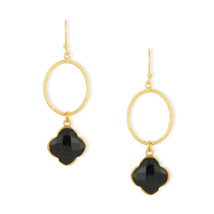 Klee-Sonnenstein-Creolen für den Großhandel von Ashiana London