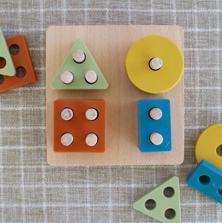 Lytl Store - Wholesale Puzzle - Kids - Shape Puzzle Toy + Geometric + Wood & Silicone + Montessori0