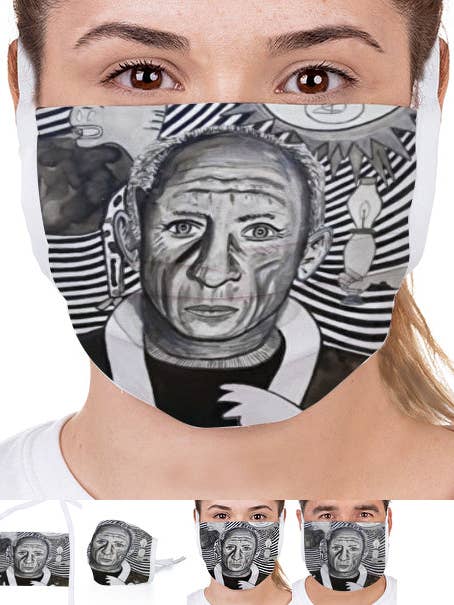 Picasso mask black and white for wholesale by Artedelph
