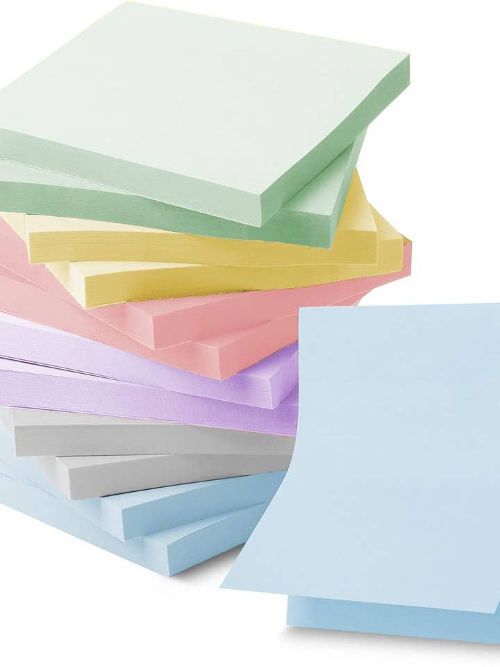Mr. Pen Morandi Color Sticky Notes - 12 Pads, 3"x3" for wholesale by Mr. Pen