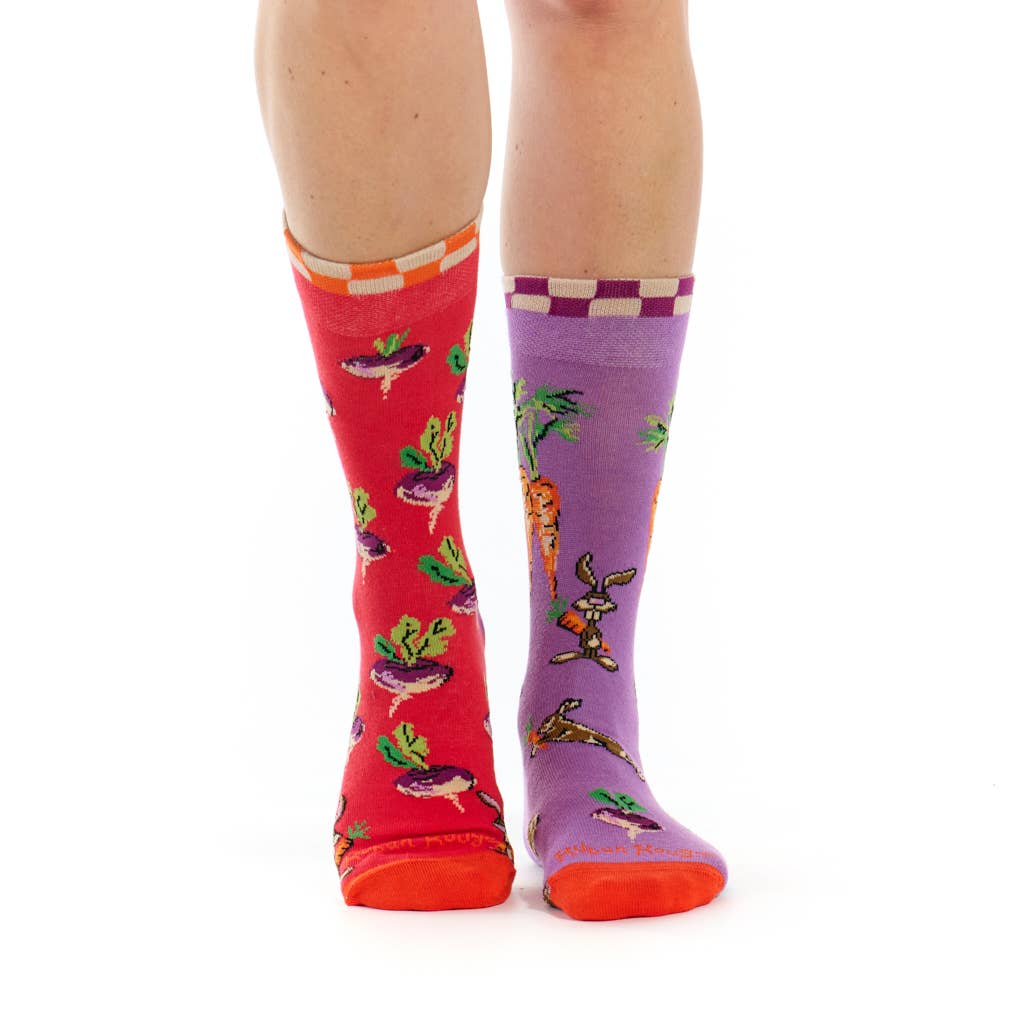 Ruban Rouge - Wholesale Socks - Unisex - Rabbit sock - mismatched - 35/38 - 39/42 - 43/462
