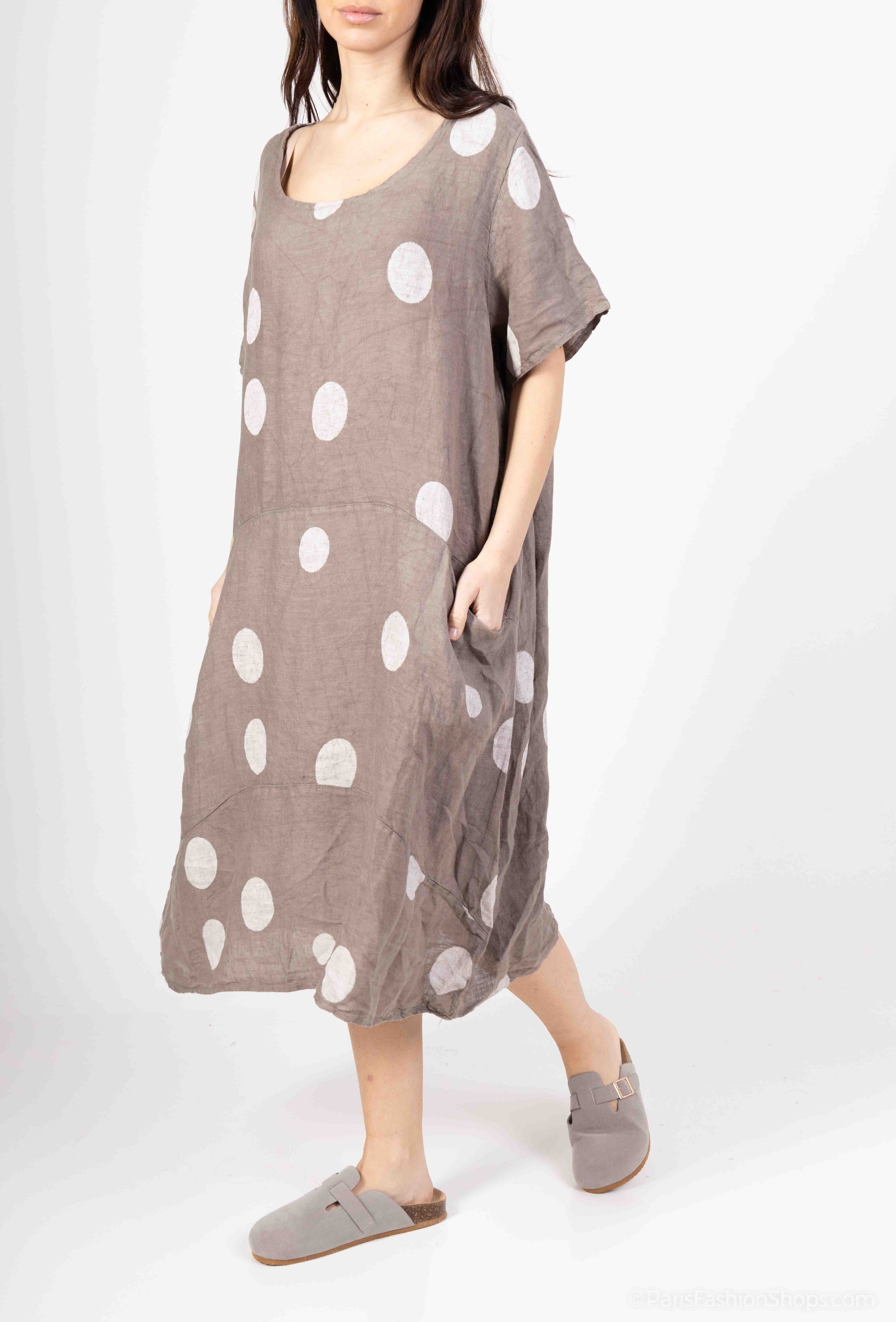 LINEN & COTTON HOUSE - Wholesale Dress - Women's - LINEN DRESS. 17600 SPRING SUMMER CLOTHING24