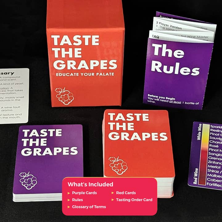 Taste It Games - Wholesale Card Game - Taste the Grapes - Wine Master Game2