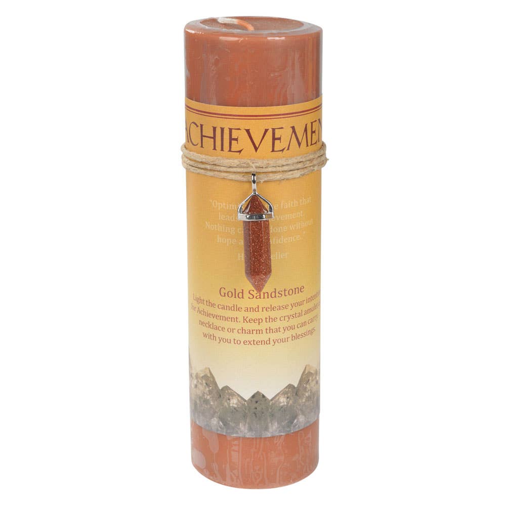 Benjamin International – wholesale Pillar candle – Crystal Energy Pendant Candle1