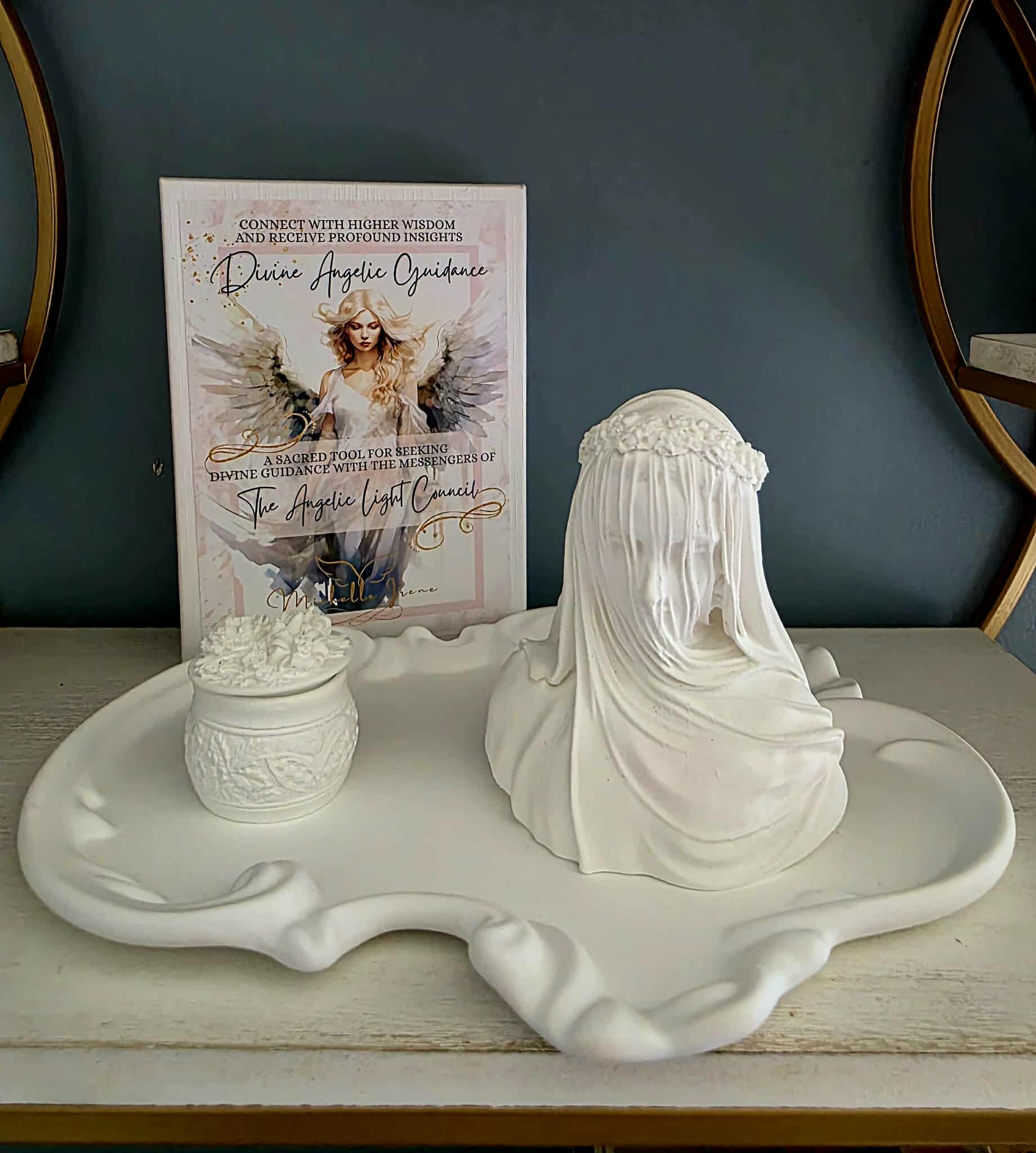 Divine Angelic Guidance - Michelle Irene - Wholesale Decorative tray - ✨ Sacred Tray of Intention