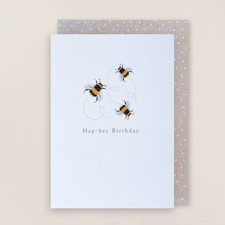 La Edición Silenciosa - Feliz Cumpleaños Abeja para venta al por mayor de Laura Darrington Design Ltd