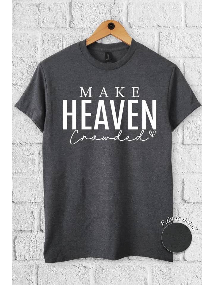 COLORBEAR - Wholesale T-Shirt (Graphic) - Women's - Make Heaven Crowded Graphic Heavy Cotton Tee10