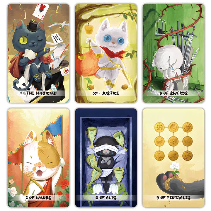 Vermilion Collection - Wholesale Tarot Cards - Fantasy Cat Kingdom Tarot9