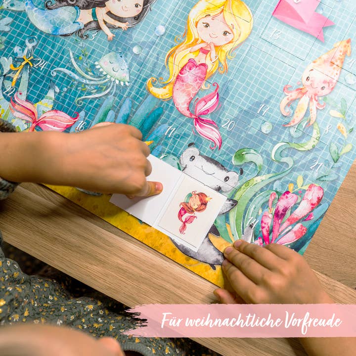Papierdrachen – wholesale Adventskalender – Adventskalender med tatueringar - Sjöjungfru2