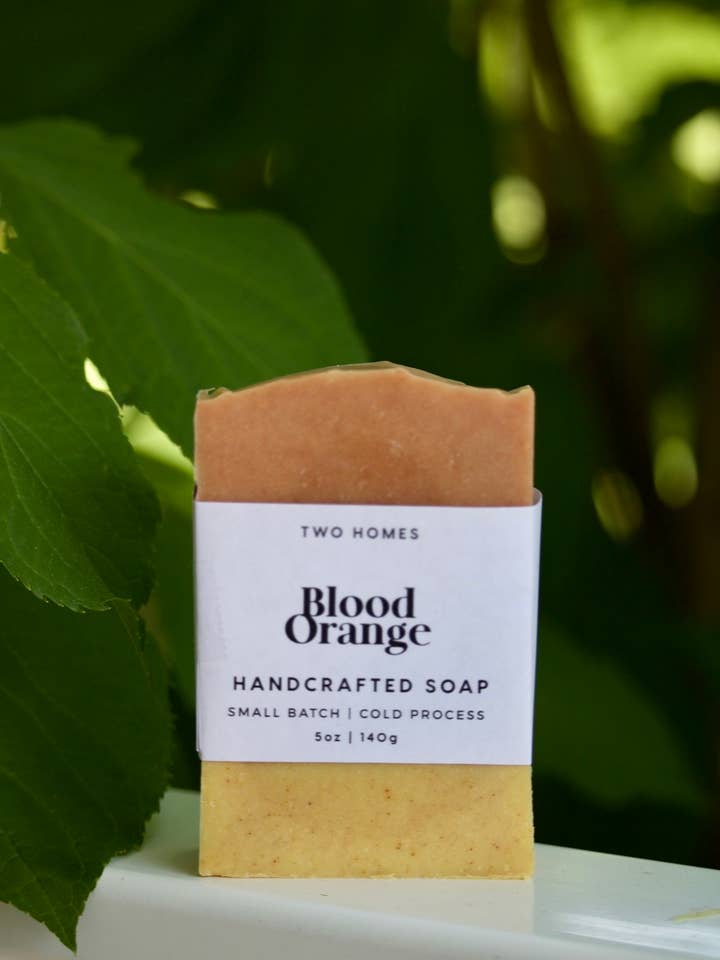 Blood Orange Bar Soap for wholesale by Two Homes