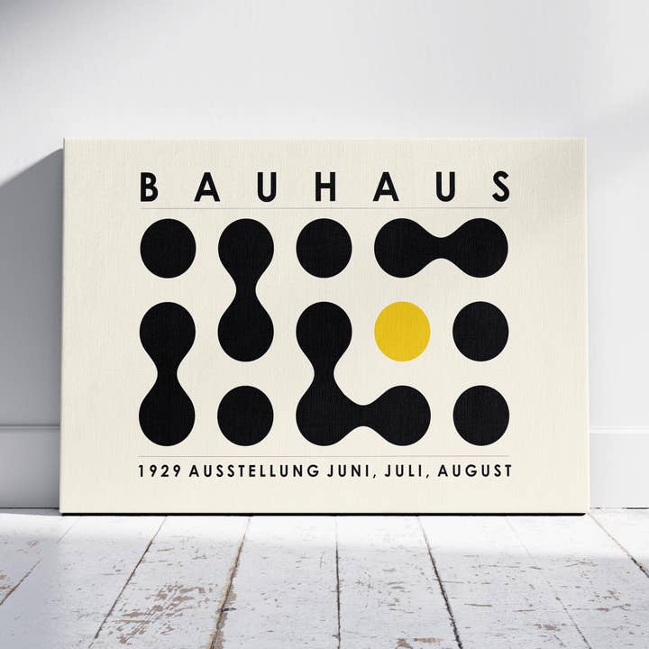 Design Geometrico Astratto Bauhaus - Stampa su Tela Incorniciata per Parete per la vendita all'ingrosso da parte di House Prints