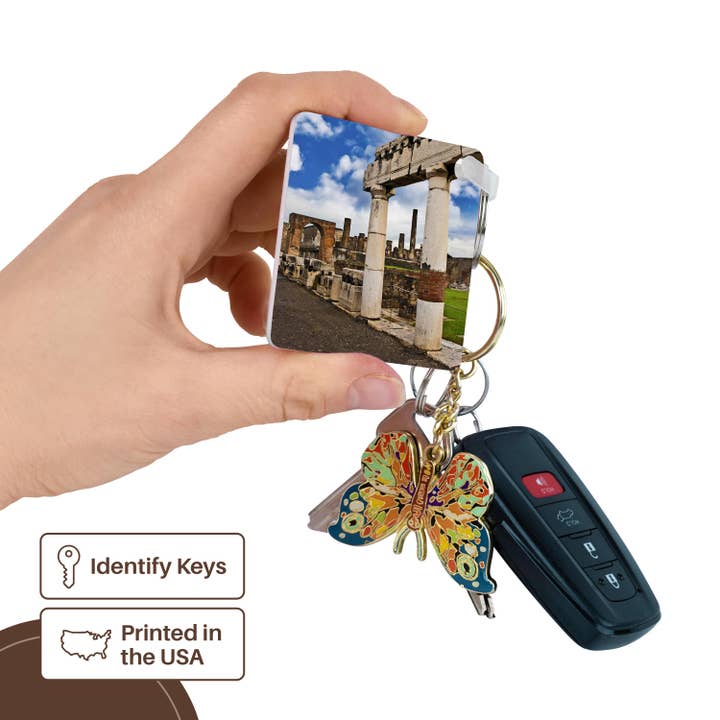 3dRose - Wholesale Keychain - Unisex - 3dRose, Ancient ruins of Pompeii, Campania, Italy - EU16 MGL0062 - Miva Stock, Key Chain2