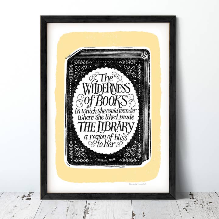 Wilderness of Books Print for wholesale by Alexandra Snowdon