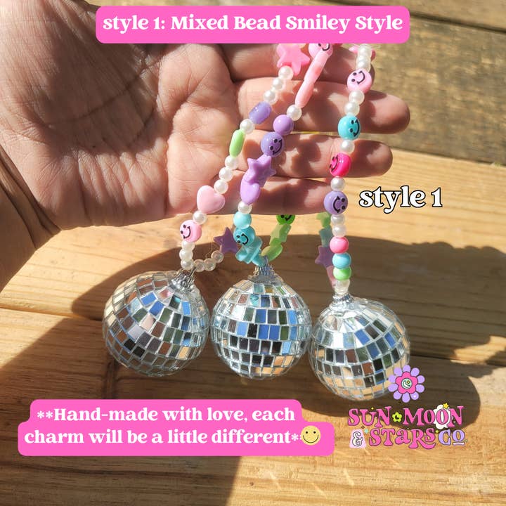 Sun Moon & Stars Co. - Wholesale Car Decorative Charm - Women's - Disco Ball Car Charms3