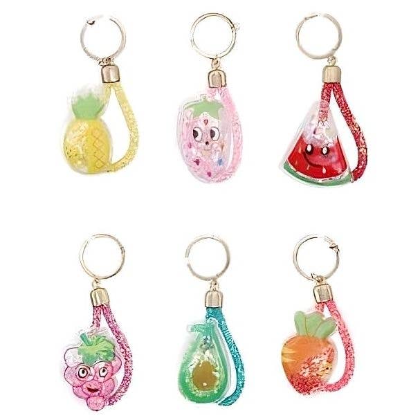 Diacly – wholesale Keychain – Unisex – 12pk Delicious Fruits Shape Handbag Charm Keychain1