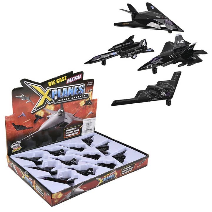 La Luna Bella - Toys – Großhandel Klassisches Spielzeug – Kinder – 5" DIECAST PULLBACK STEALTH BOMBER LLB Kinderspielzeug