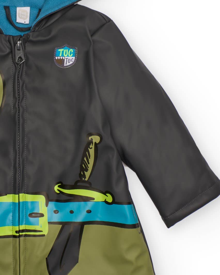 tuc tuc - Wholesale Raincoat - Kids - Raincoat for boy with hood and knight print2