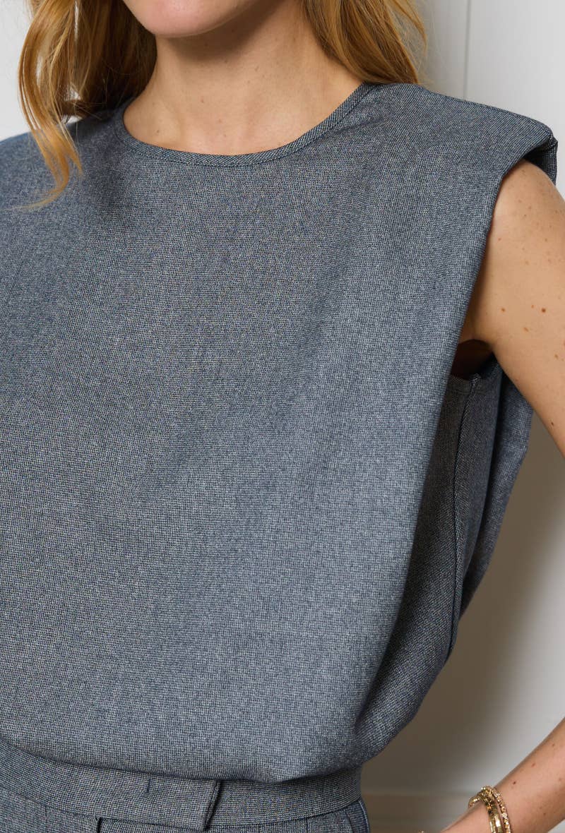 LULUMARY – wholesale Stickad topp - Dam – Strukturerad topp GL02013