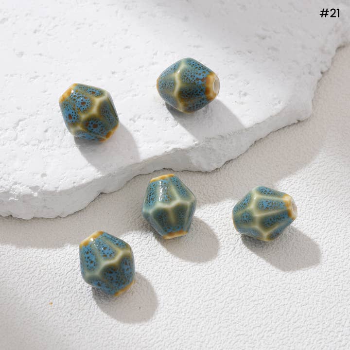 Beads Creation - Wholesale Beads - Diamond Ceramic Bead Sparkling Gemstone Spacer ORG27820