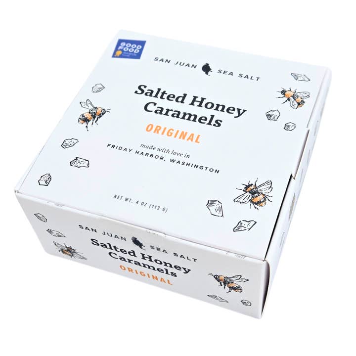 San Juan Island Sea Salt - Wholesale Caramel - Salted Honey Caramels