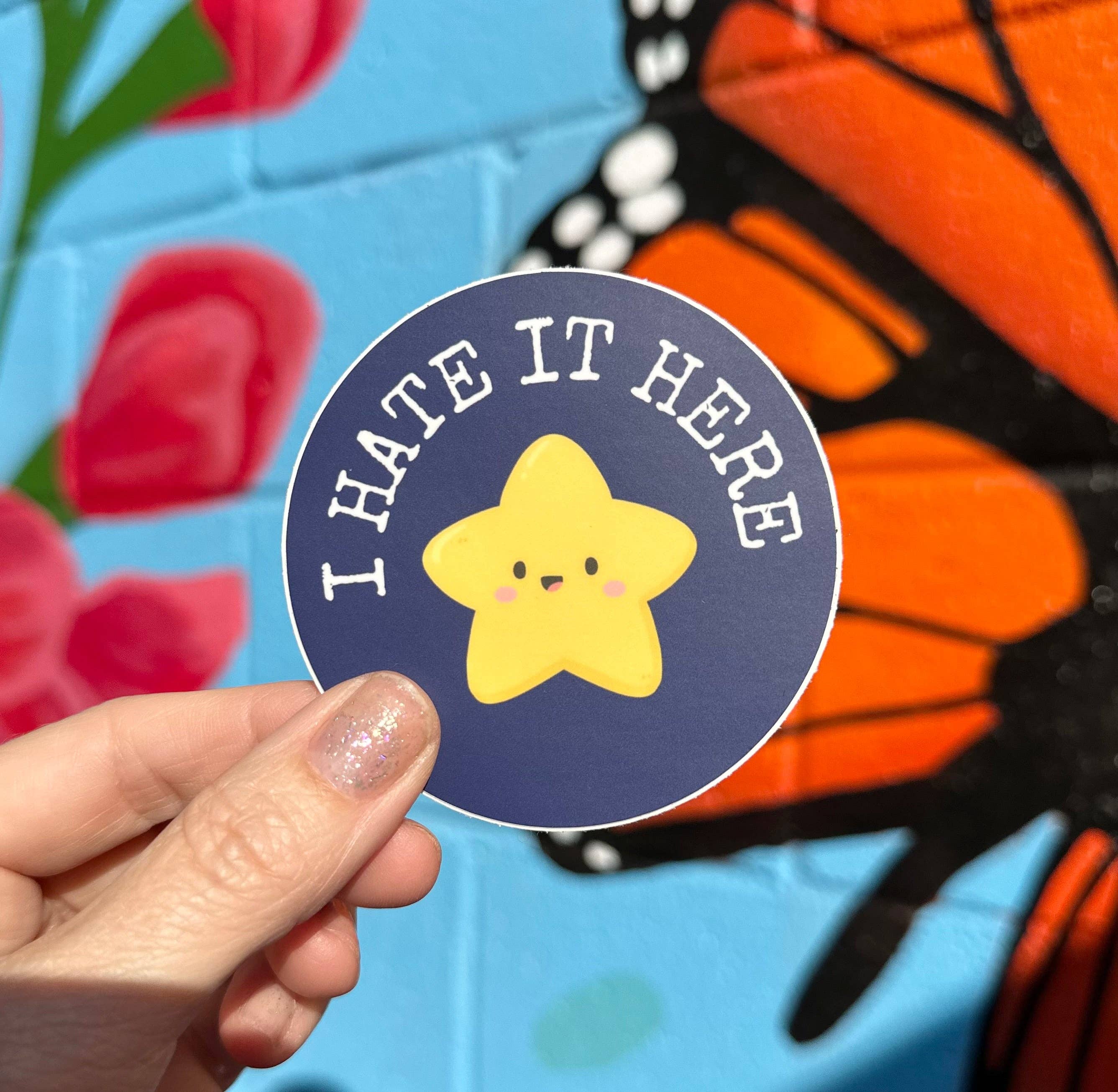 Hilarious Humanitarian - Wholesale Sticker - I Hate It Here Sticker0